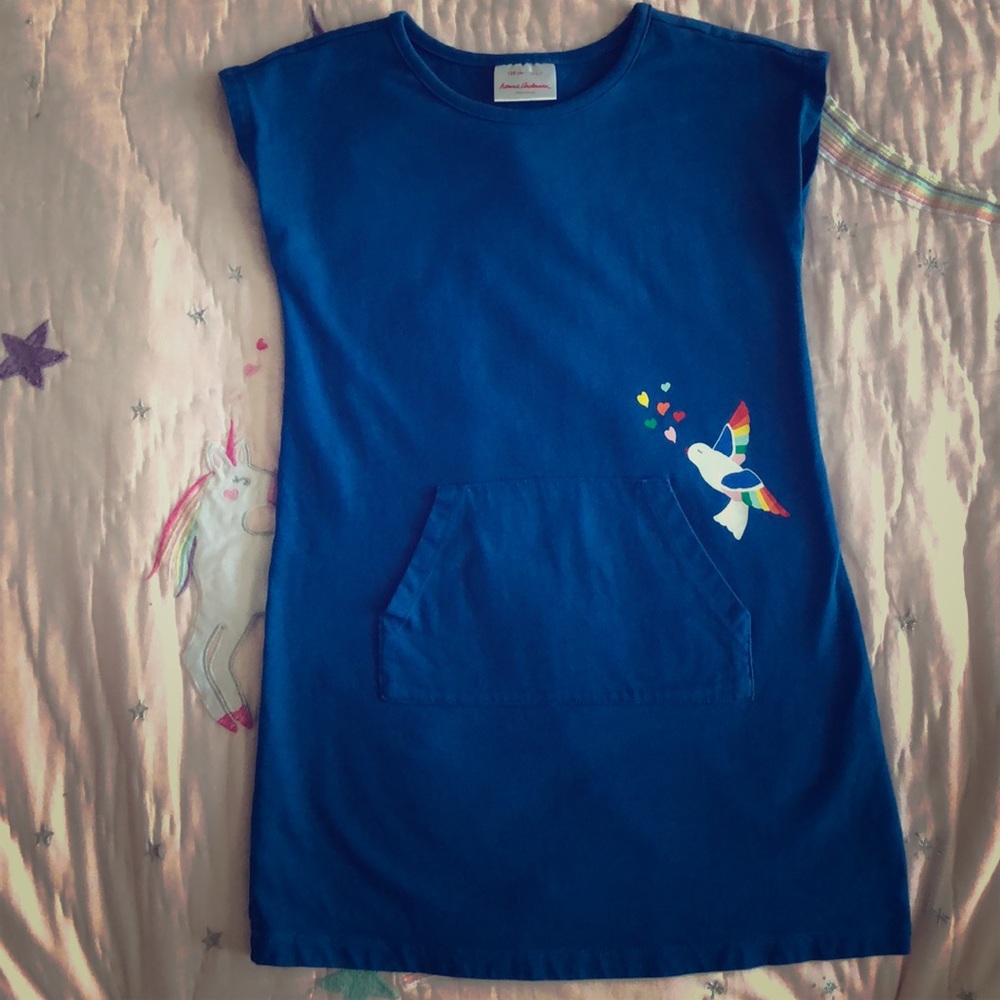Hanna Andersson royal blue dress
